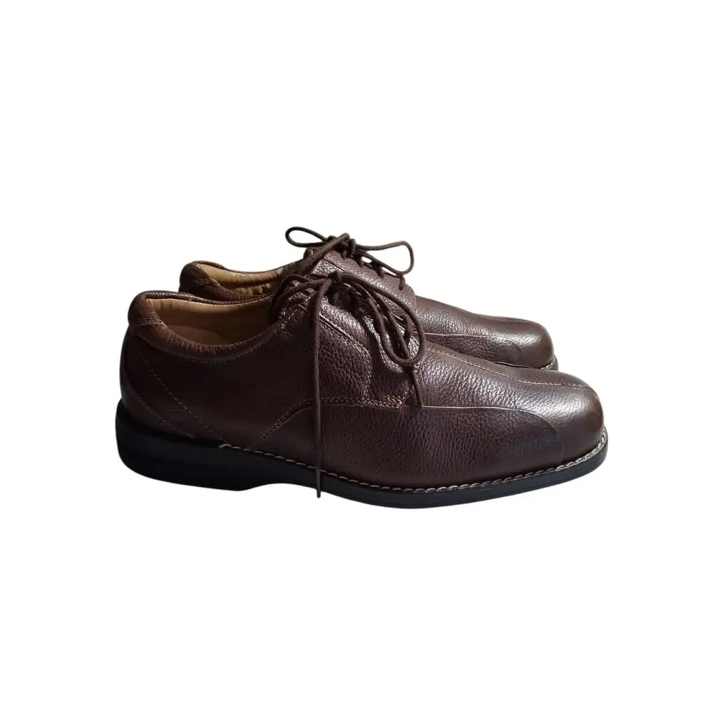DOCKERS PRO Style Mens‎ size 11M Brown Leather Careerwear Casual Oxford Shoes